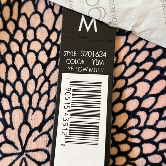 NWT NIC+ ZOE Tunic Style Long Sleeve Blouse Yellow Multi Color Print Size: M - Picture 11 of 13